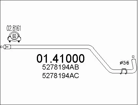 Išleidimo kolektorius MTS 01.41000