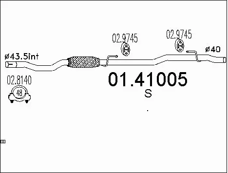 Išleidimo kolektorius MTS 01.41005