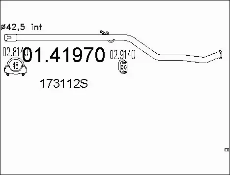 Išleidimo kolektorius MTS 01.41970