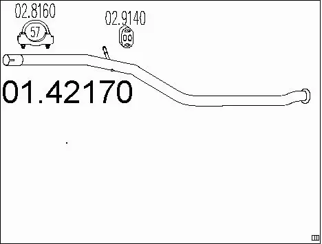 Išleidimo kolektorius MTS 01.42170