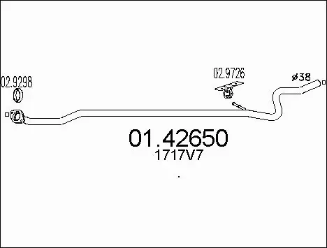 Išleidimo kolektorius MTS 01.42650