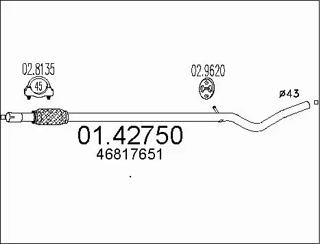 Išleidimo kolektorius MTS 01.42750