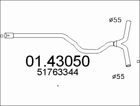 Išleidimo kolektorius MTS 01.43050