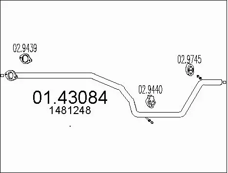 Išleidimo kolektorius MTS 01.43084