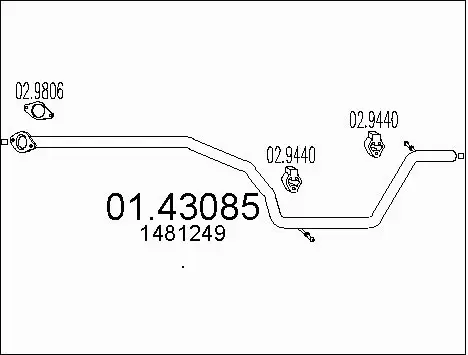 Išleidimo kolektorius MTS 01.43085