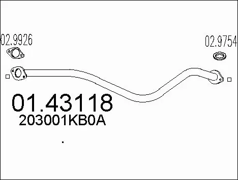 Išleidimo kolektorius MTS 01.43118