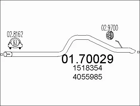 Išleidimo kolektorius MTS 01.70029
