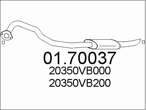 Išleidimo kolektorius MTS 01.70037