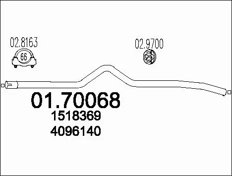 Išleidimo kolektorius MTS 01.70068