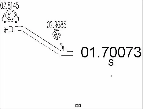 Išleidimo kolektorius MTS 01.70073
