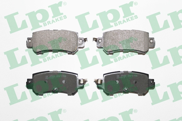 Diskinių stabdžių trinkelių rinkinys LPR 05P1756