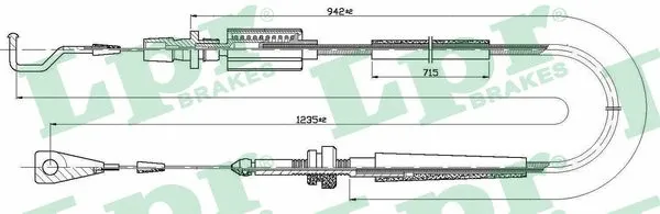 Akceleratoriaus trosas LPR C0030A
