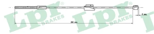 Stovėjimo stabdžio trosas LPR C0248B