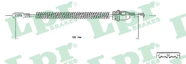 Stovėjimo stabdžio trosas LPR C0543B