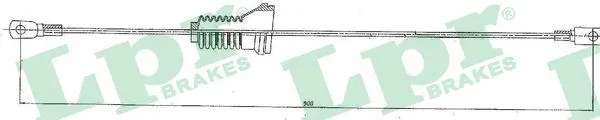 Stovėjimo stabdžio trosas LPR C0912B
