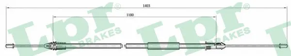 Stovėjimo stabdžio trosas LPR C1002B