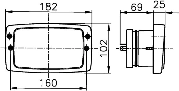 Priekinis žibintas HELLA 1AB 006 213-001