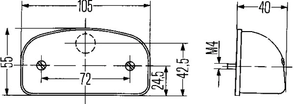 Valstybinio numerio apšvietimas HELLA 2KA 001 386-231
