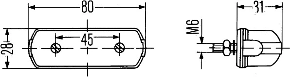 Valstybinio numerio apšvietimas HELLA 2KA 001 389-101