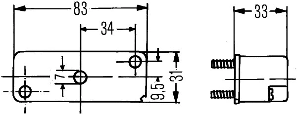 Valstybinio numerio apšvietimas HELLA 2KA 003 168-021