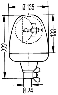 Besisukantis švyturėlis HELLA 2RL 006 846-011