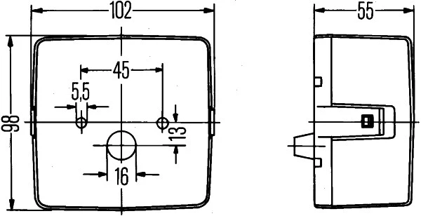 Kombinuotas galinis žibintas HELLA 2SE 004 623-001