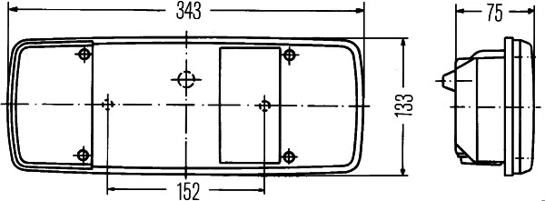 Kombinuotas galinis žibintas HELLA 2SK 003 567-331