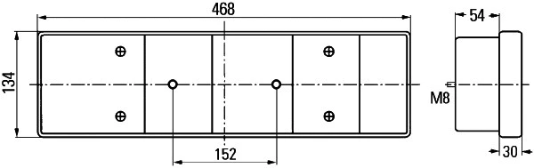 Kombinuotas galinis žibintas HELLA 2VP 008 204-121