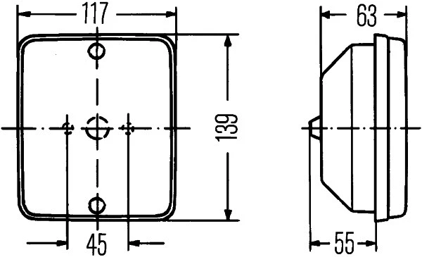 Atbulinės eigos žibintas HELLA 2ZR 003 236-051