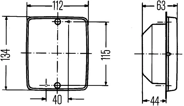 Atbulinės eigos žibintas HELLA 2ZR 003 236-311