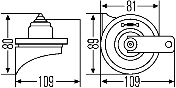 Garsinis signalas HELLA 3FG 007 424-001