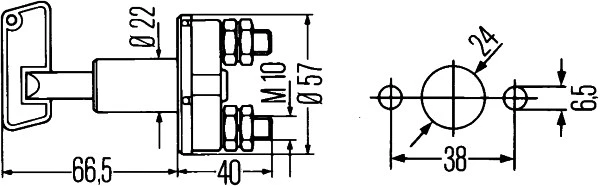 Pagrindinis jungiklis HELLA 6EK 002 843-001