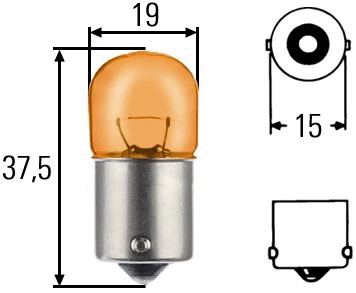 Indikatoriaus lemputė HELLA 8GA 002 071-051