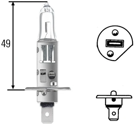 Prožektoriaus lemputė HELLA 8GH 002 089-153