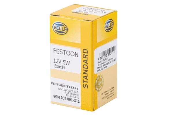 Valstybinio numerio apšvietimo lemputė HELLA 8GM 002 091-311