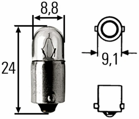 Salono apšvietimo lemputė HELLA 8GP 002 068-241