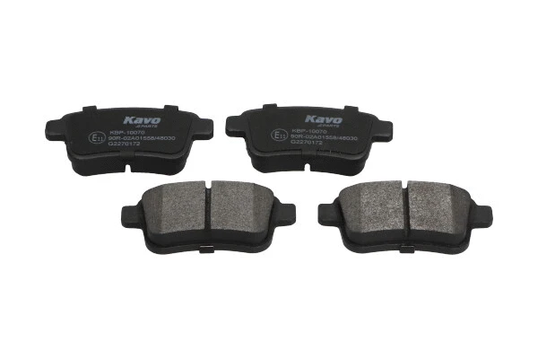 Diskinių stabdžių trinkelių rinkinys KAVO PARTS KBP-10070