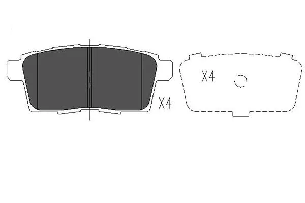 Diskinių stabdžių trinkelių rinkinys KAVO PARTS KBP-4559