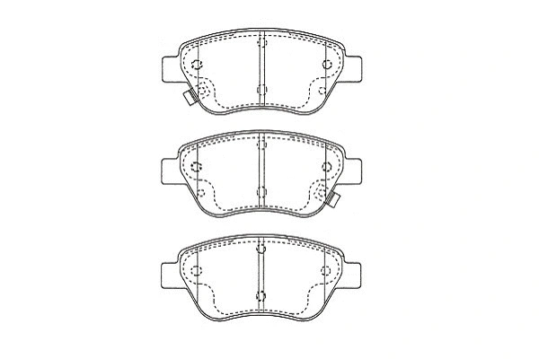 Diskinių stabdžių trinkelių rinkinys KAVO PARTS KBP-5562