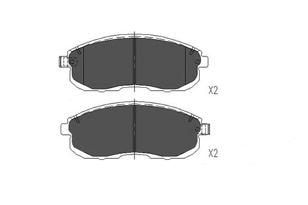 Diskinių stabdžių trinkelių rinkinys KAVO PARTS KBP-6579