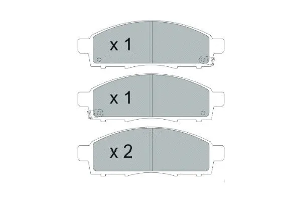 Diskinių stabdžių trinkelių rinkinys KAVO PARTS KBP-6599