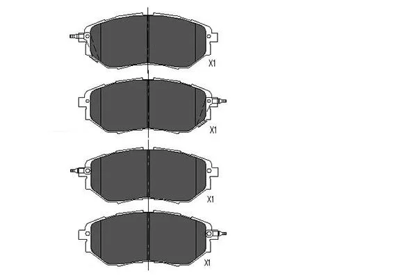 Diskinių stabdžių trinkelių rinkinys KAVO PARTS KBP-8020