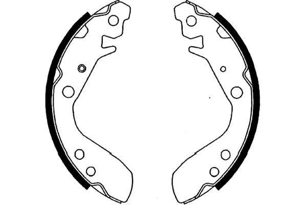 Stabdžių trinkelių komplektas KAVO PARTS KBS-2909