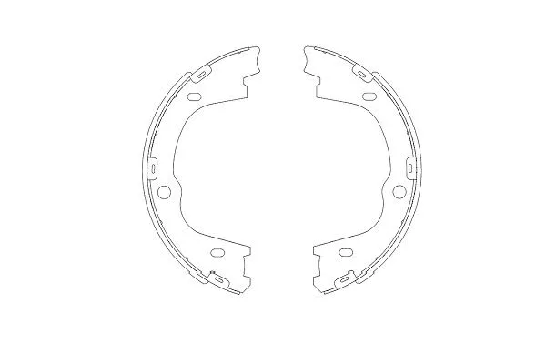 Rankinio stabdžio trinkelių komplektas KAVO PARTS KBS-3406