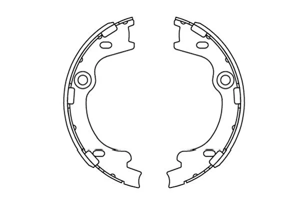 Rankinio stabdžio trinkelių komplektas KAVO PARTS KBS-3414