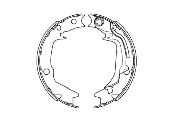 Rankinio stabdžio trinkelių komplektas KAVO PARTS KBS-3415