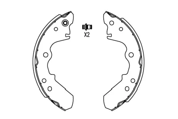 Stabdžių trinkelių komplektas KAVO PARTS KBS-3902