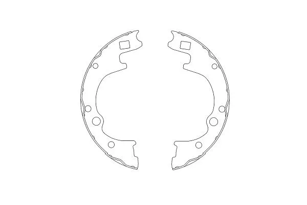 Stabdžių trinkelių komplektas KAVO PARTS KBS-4401