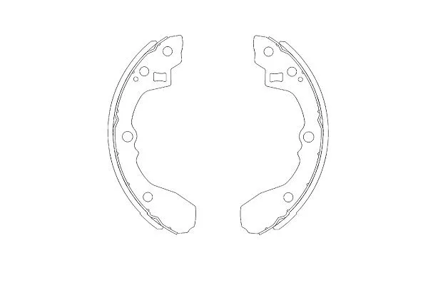 Stabdžių trinkelių komplektas KAVO PARTS KBS-4403