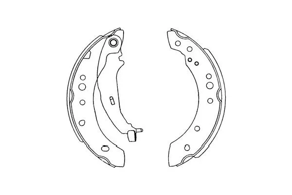 Stabdžių trinkelių komplektas KAVO PARTS KBS-6414